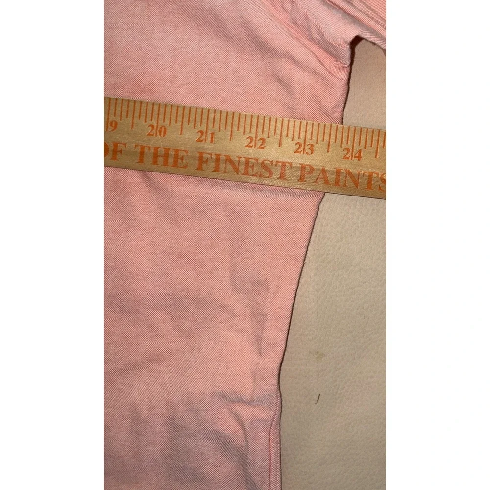 Polo Ralph Lauren Long Sleeve Oxford Button Down Solid Peach Large Custom Fit